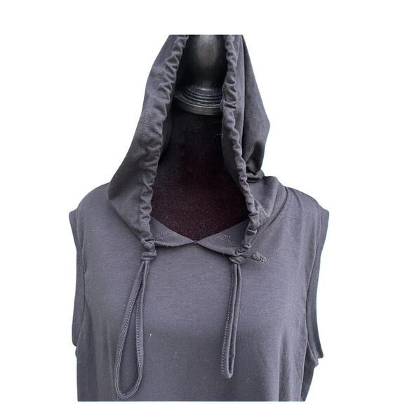 LulaRoe women’s size L hoodie sleeveless top with one large pocket, black - Picture 1 of 8